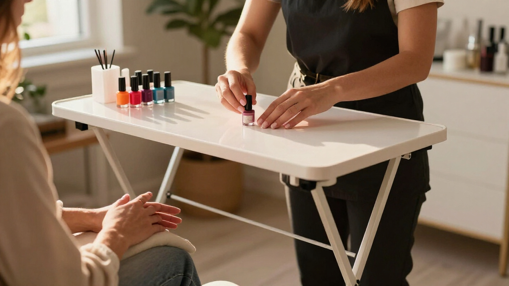 portable folding manicure tables