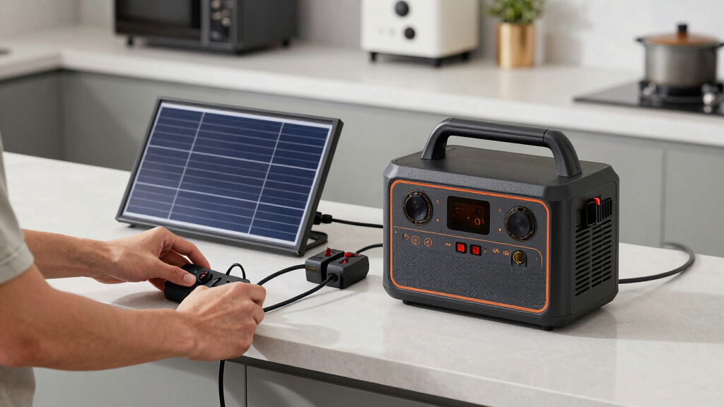 Portable power stations and solar generators