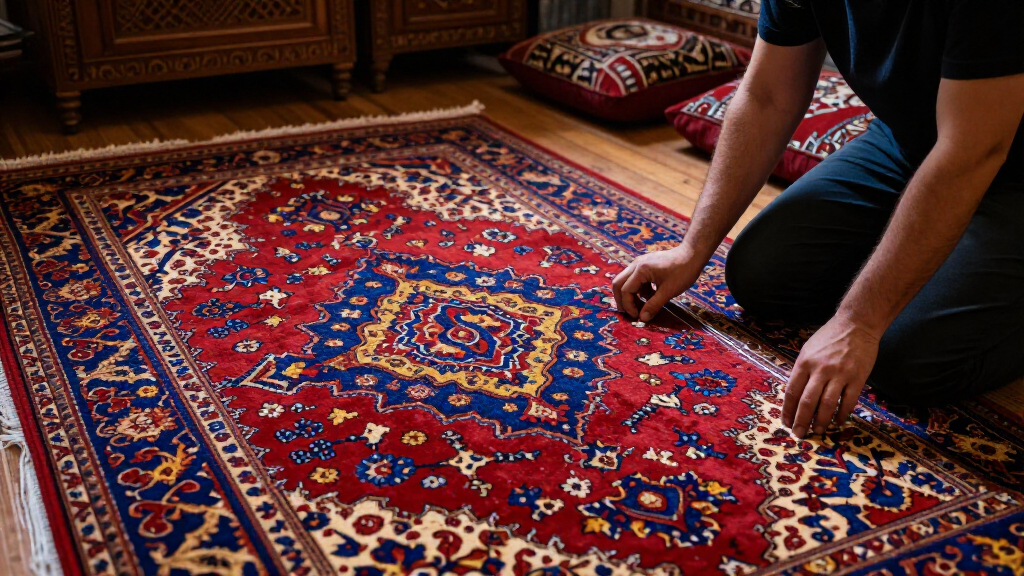 yilong persian style silk carpet