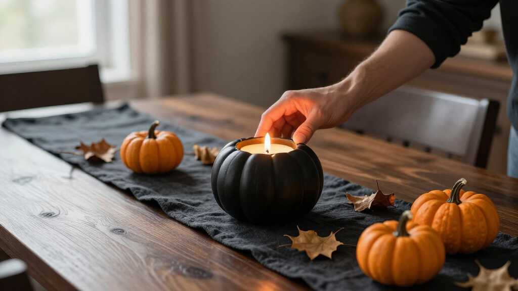 Halloween candle holders