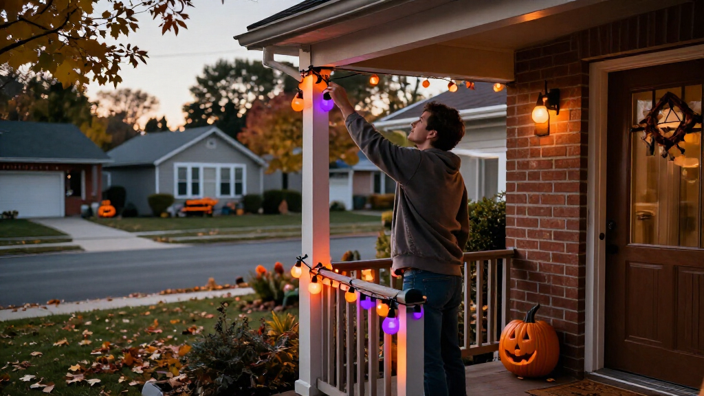 smart Halloween string lights