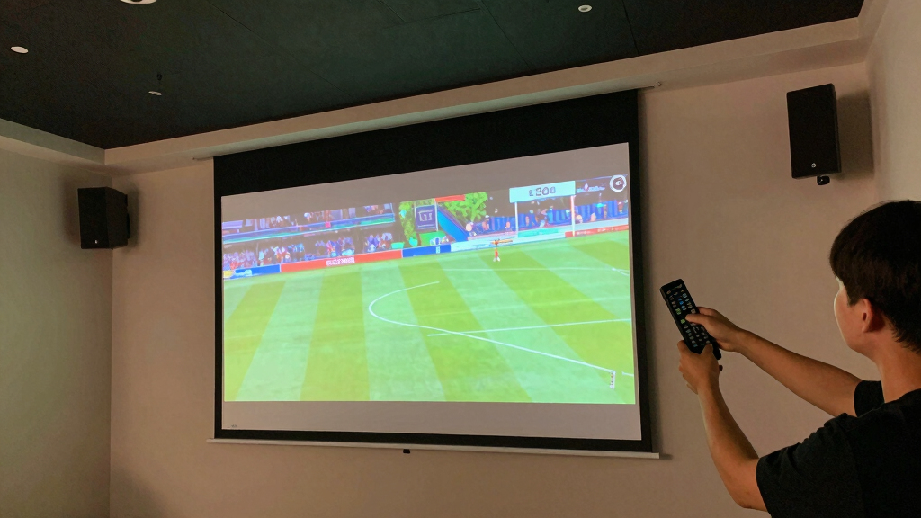 best 120 inch motorized projector screen