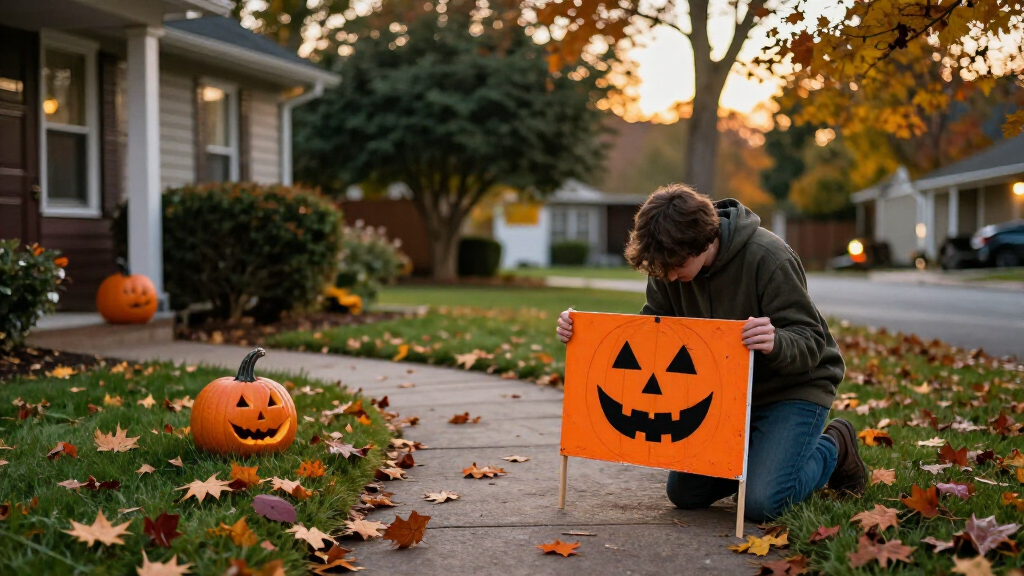 Halloween yard signs