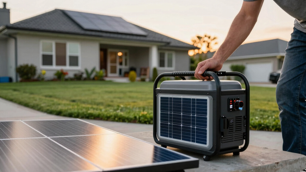 solar-powered backup generators