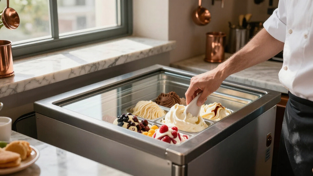 premium countertop freezers for dessert service