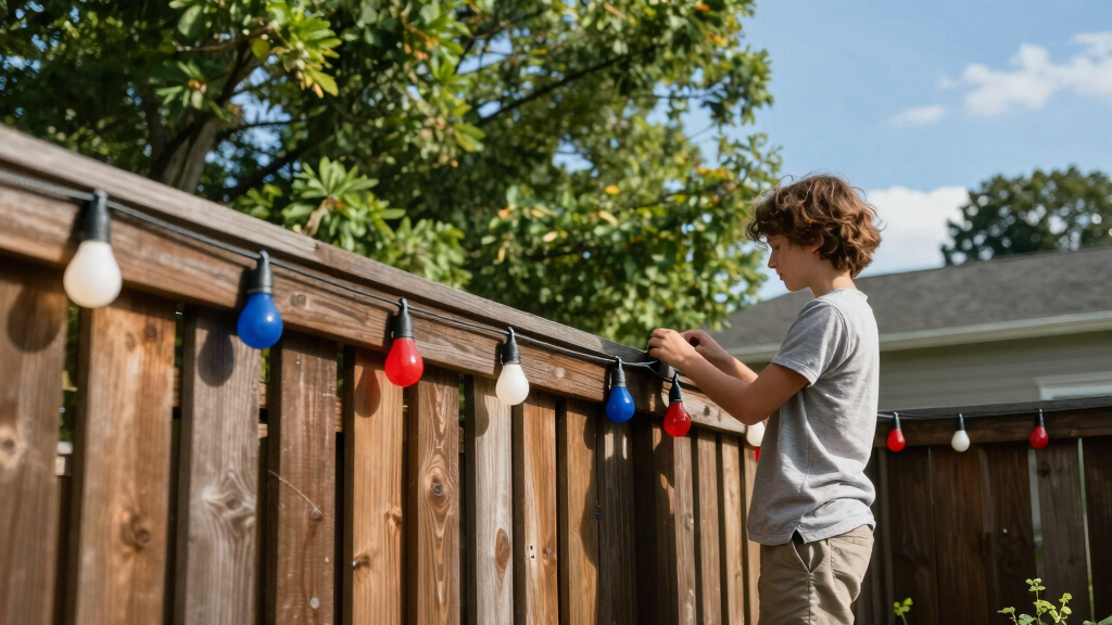 patriotic outdoor string lights