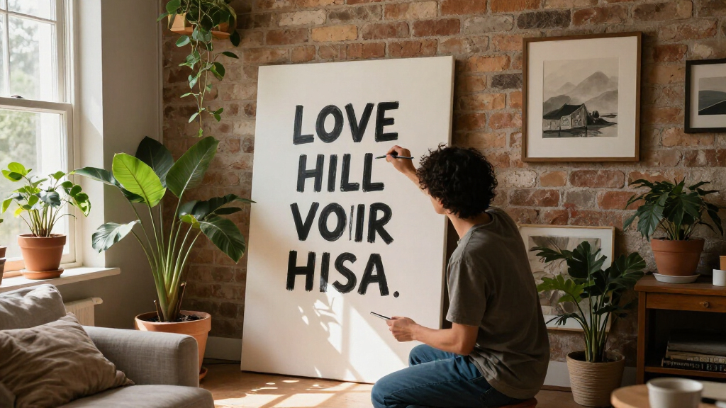 motivational quote wall art