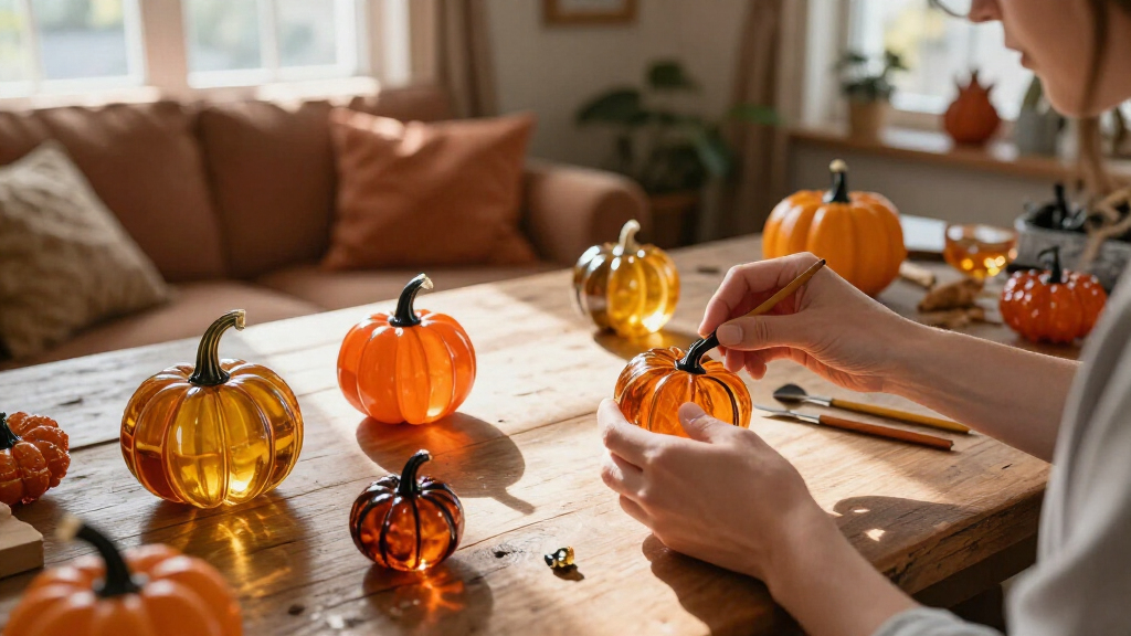 best decorative glass pumpkins