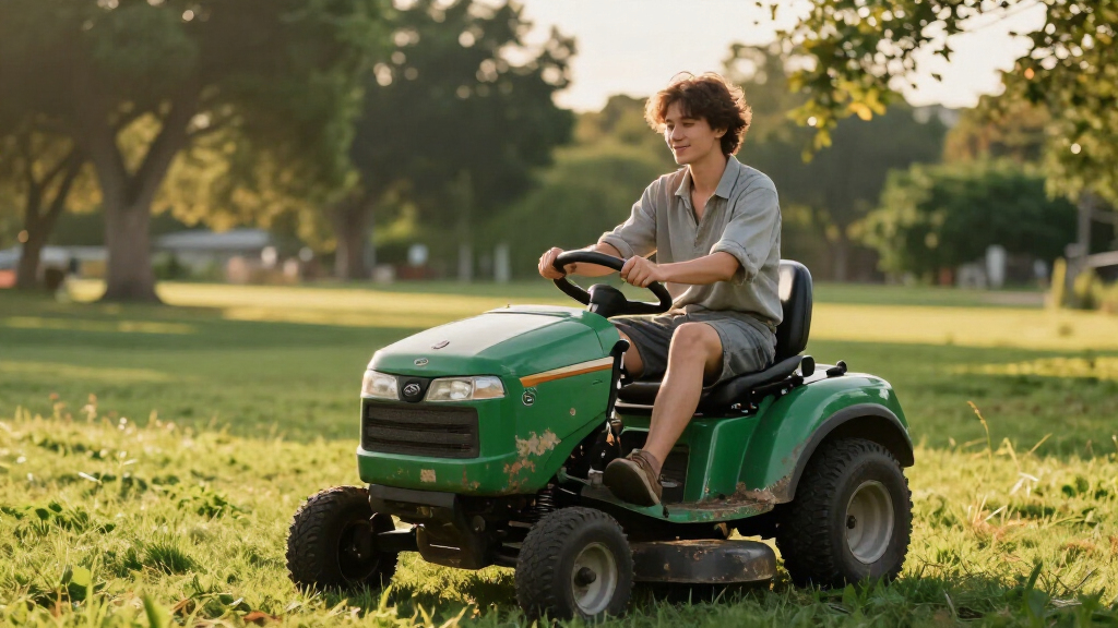 riding lawn mower