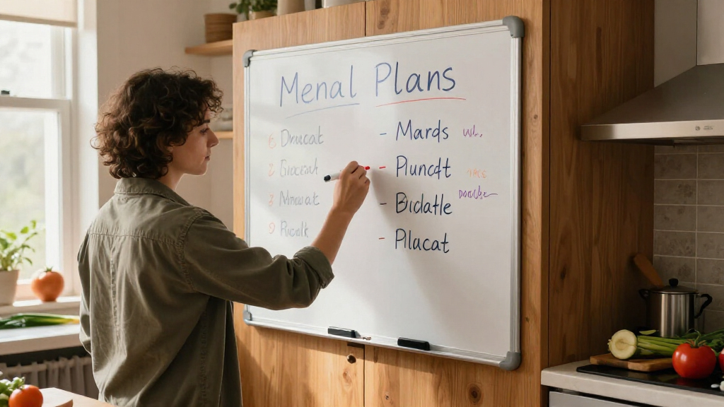 meal planning dry erase board