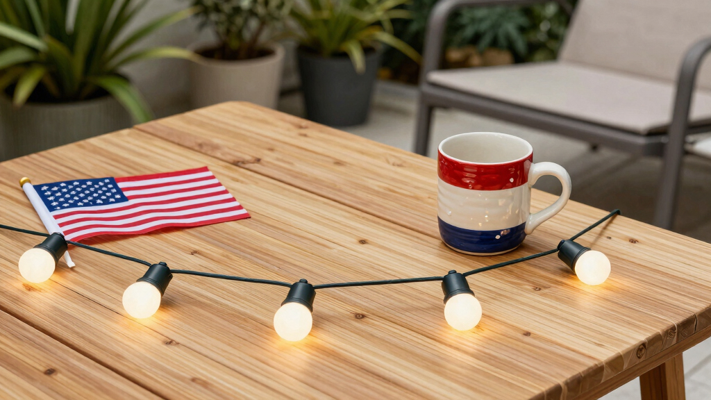 patriotic outdoor string lights