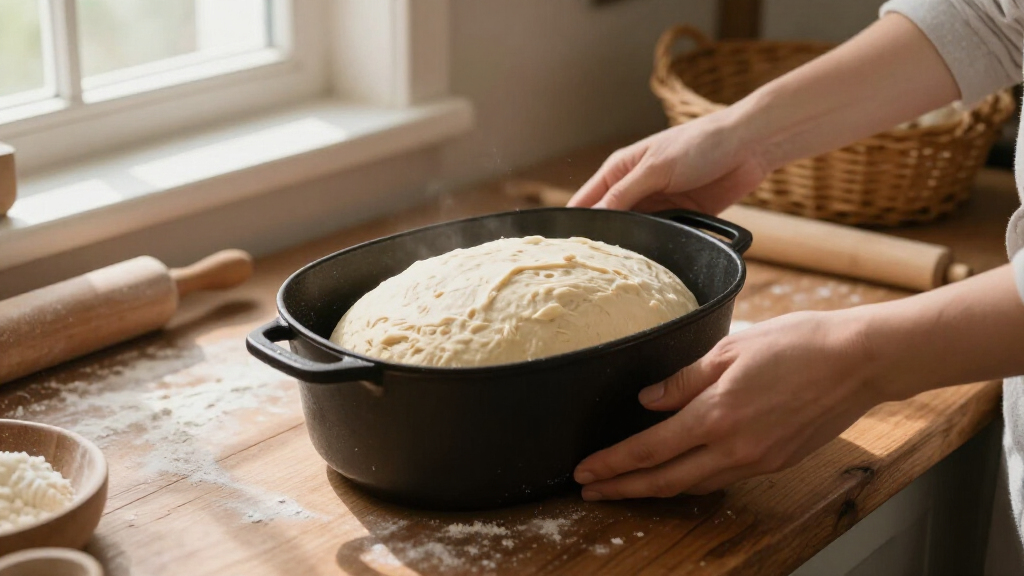 cast iron combo cooker for bread baking