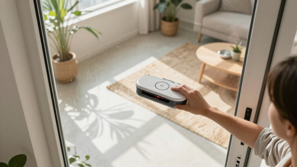 robot window cleaner for sliding glass doors