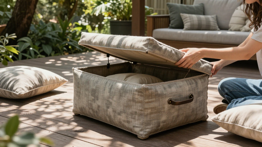 outdoor ottoman storage