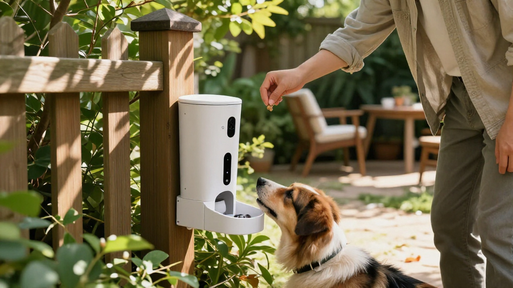 automatic dog feeder with camera