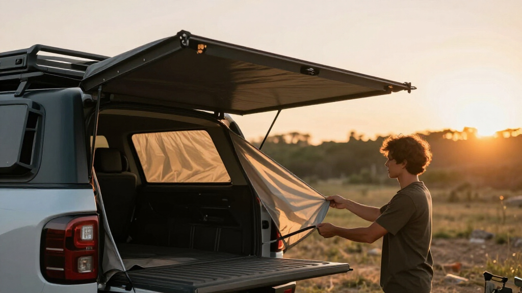 truck bed awning and tent combo kits