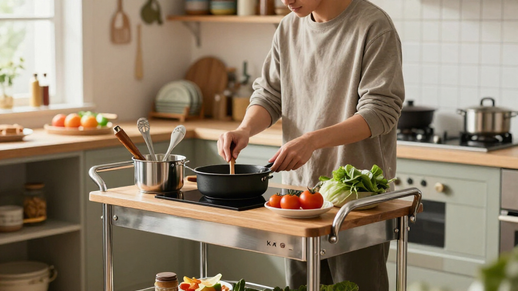 acme kaif kitchen cart review stylish functional