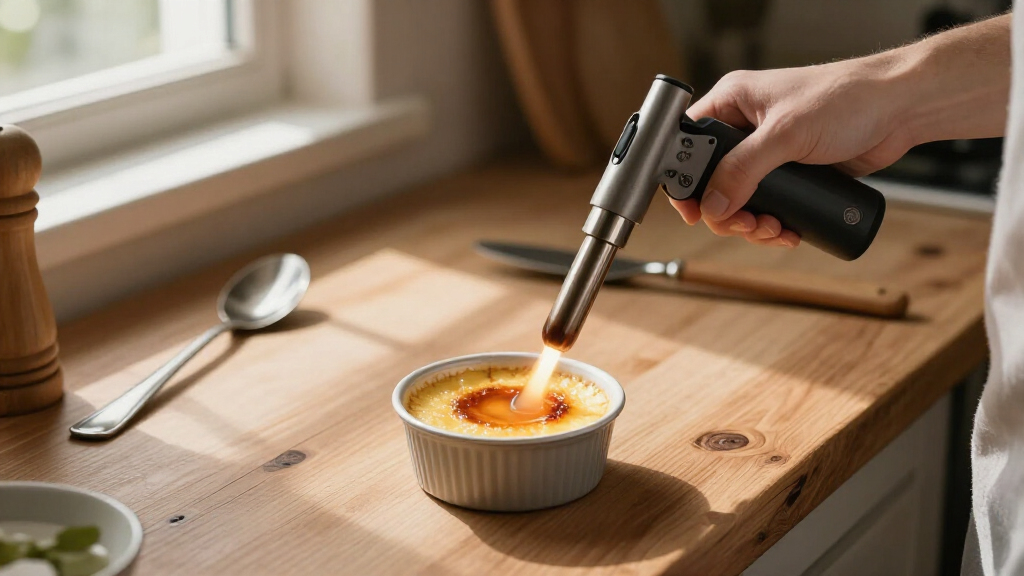 kitchen blowtorch for pastry work