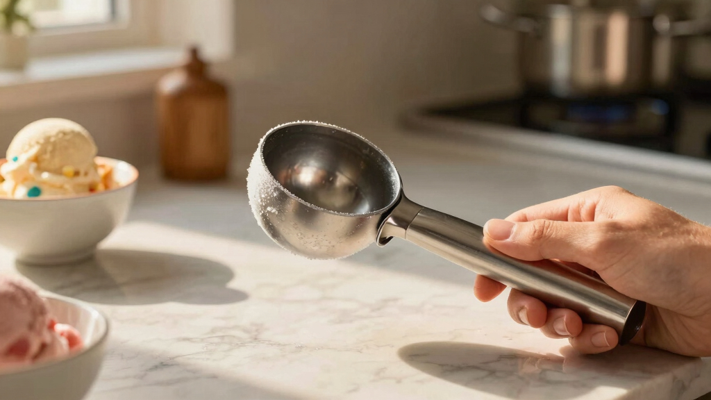 ice cream scoops and dessert tools
