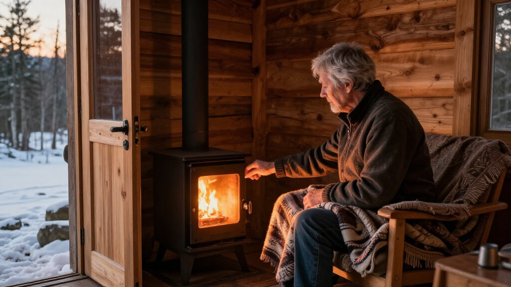 pellet stoves for offgrid cabins