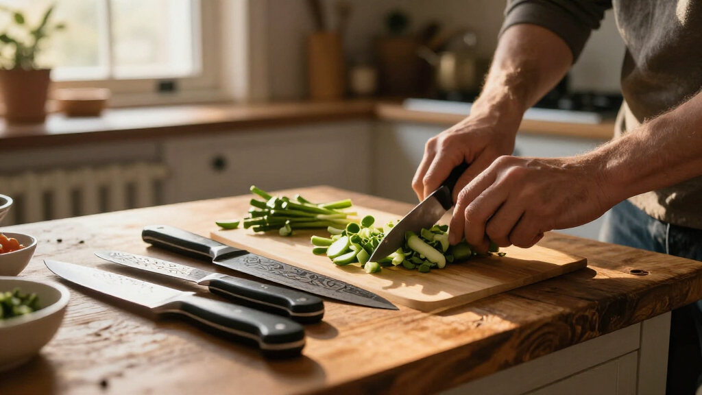 carbonsteel damascus knife sets