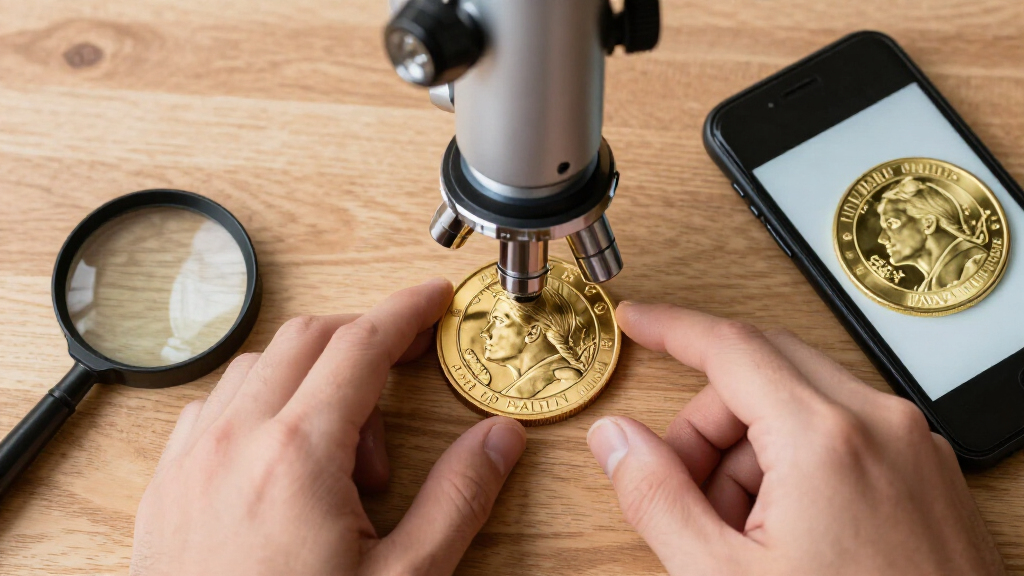 usb microscope for bullion surface inspection