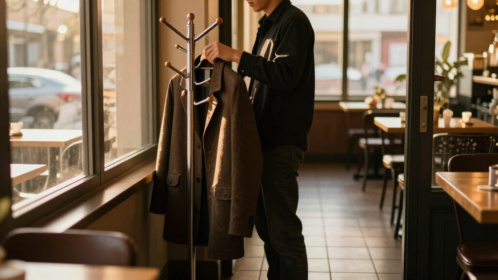 restaurant coat rack freestanding