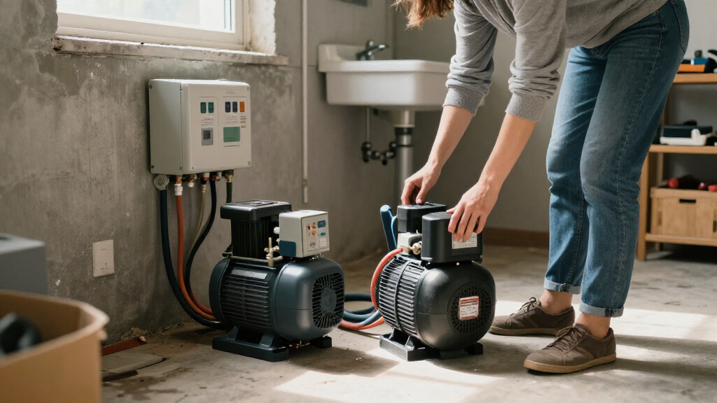 combo primary and backup sump pump system