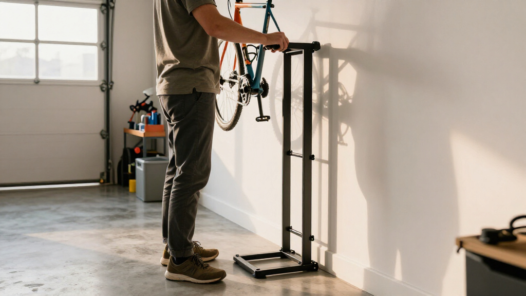 vertical bike storage rack