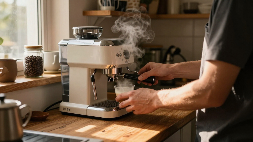 best compact espresso machine with strong steam power