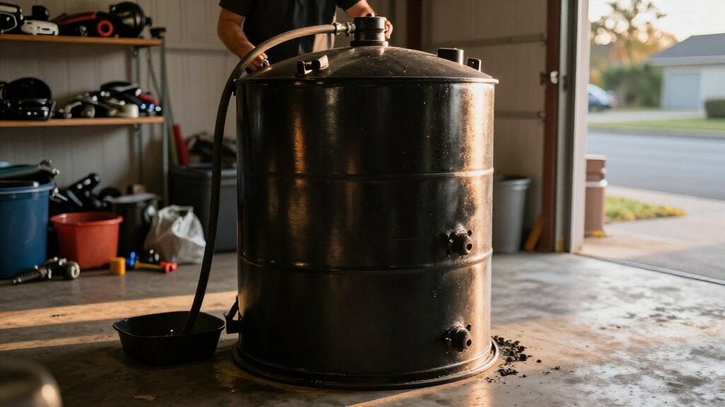 bulk oil storage tank for garage