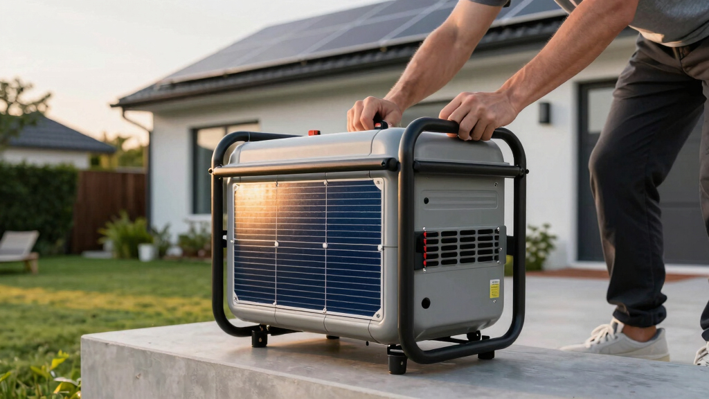 solar-powered backup generators