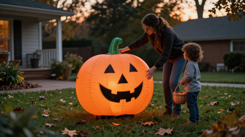 outdoor Halloween inflatables