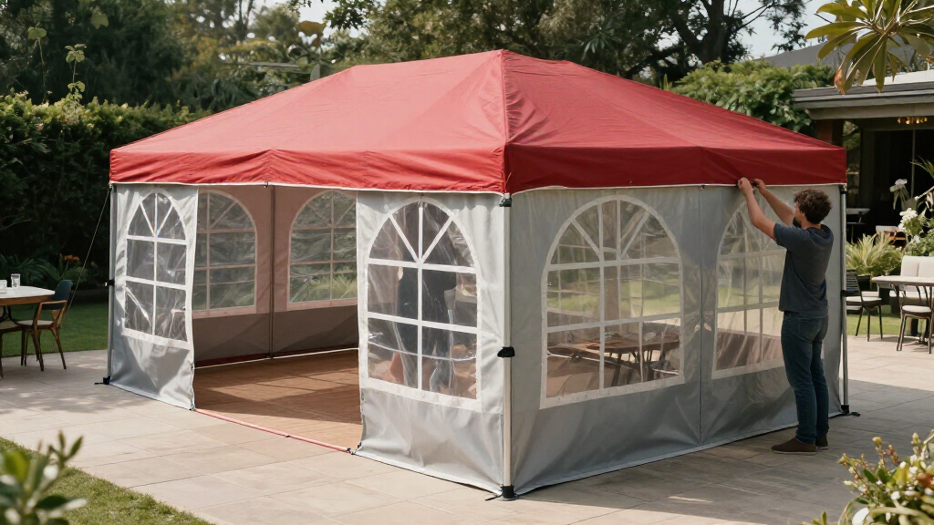 20x40 wedding tent heavy duty with sidewalls