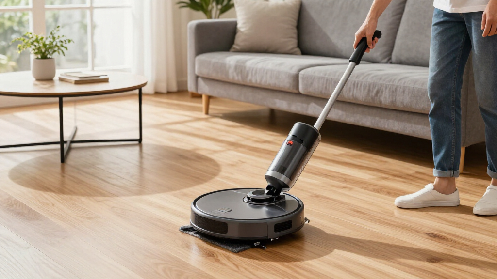 best robot vacuum for hardwood with mop lifting