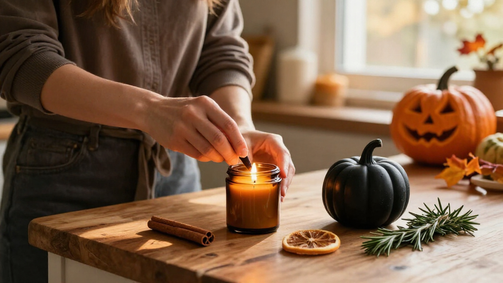 essential oils for Halloween candles