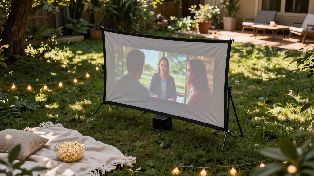 best projector screens for backyard movies