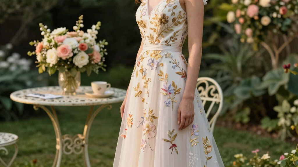 best floral brocade wedding guest dresses
