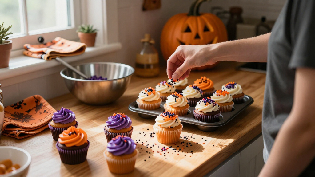Halloween themed baking sprinkles