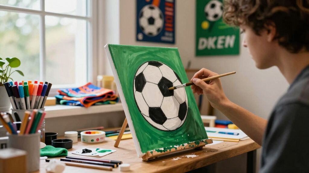 soccer fan arts and crafts supplies