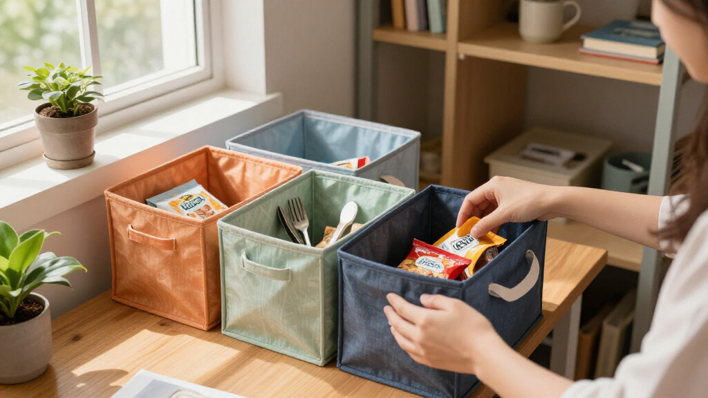 vegan-friendly dorm organization bins