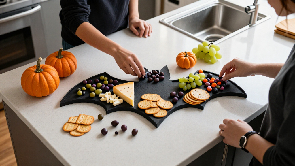 Halloween themed party platters