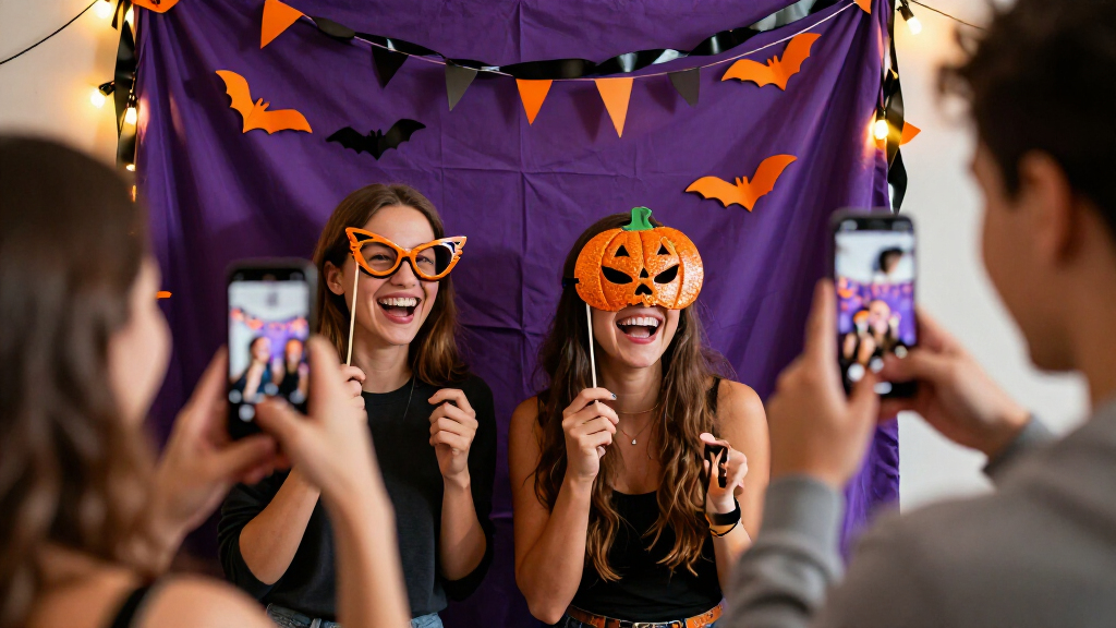 Halloween party photo booth props