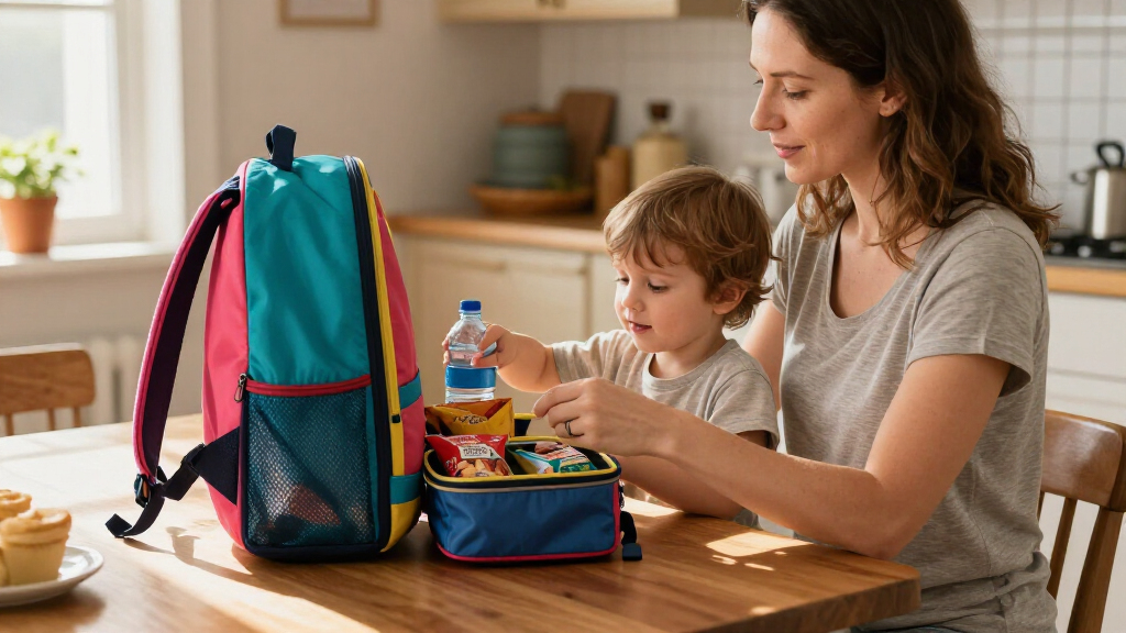 kids' school backpacks with lunch compartments
