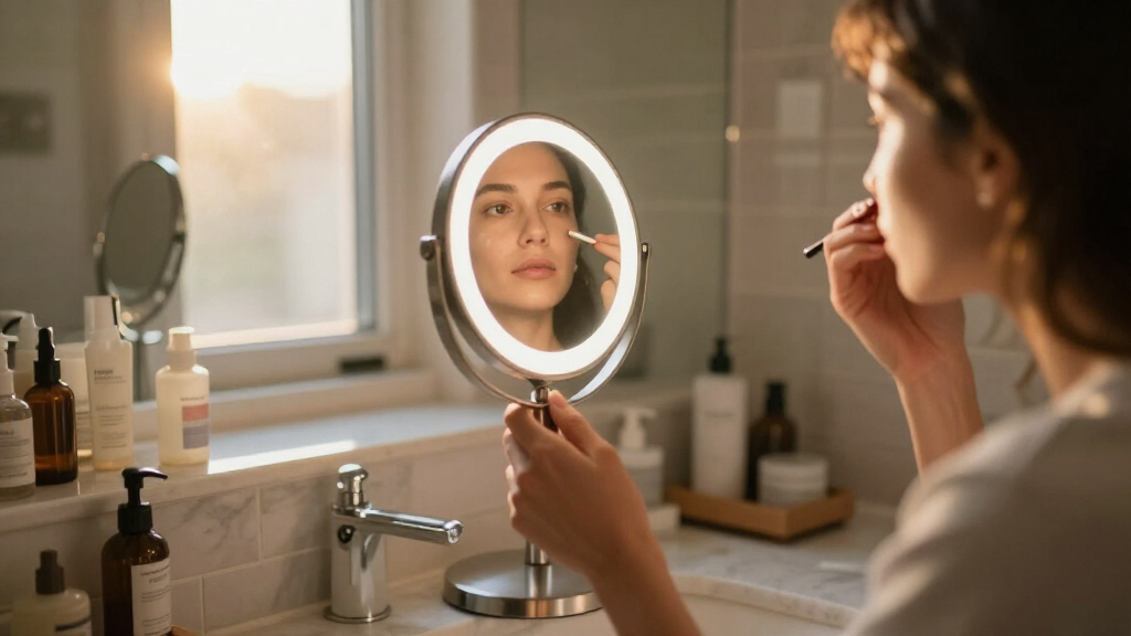 high magnification lighted mirror