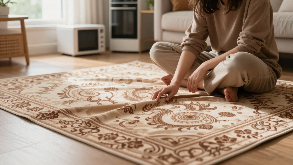 yilong nain design silk rug