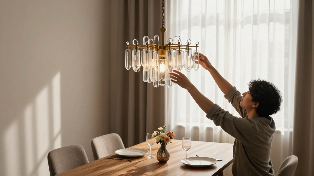 statement chandelier for dining room