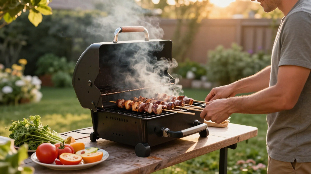 outdoor electric rotisserie grills