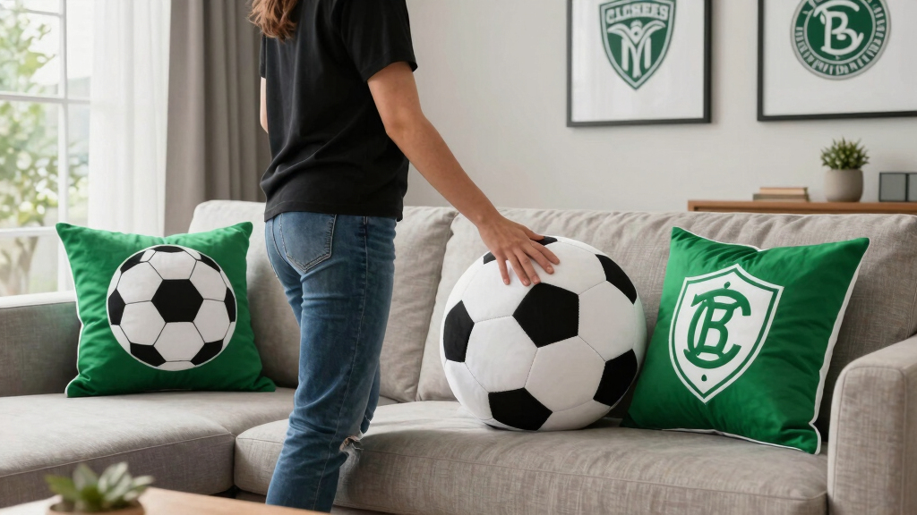 soccer-themed home decor