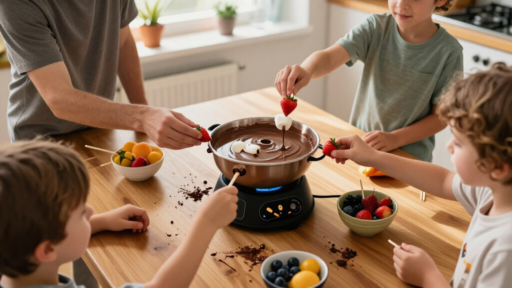 electric chocolate fondue fountains